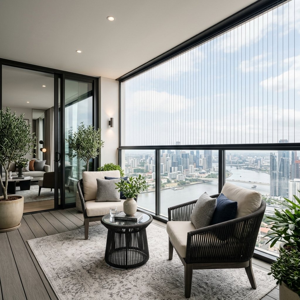 Modern luxury apartment safety grills